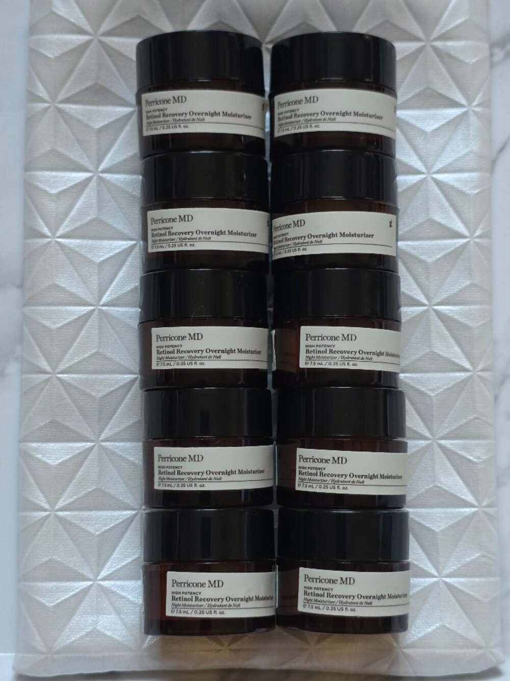 10 x Perricone MD RETINOL RECOVERY OVERNIGHT Moisturizers (0.25 oz. each)